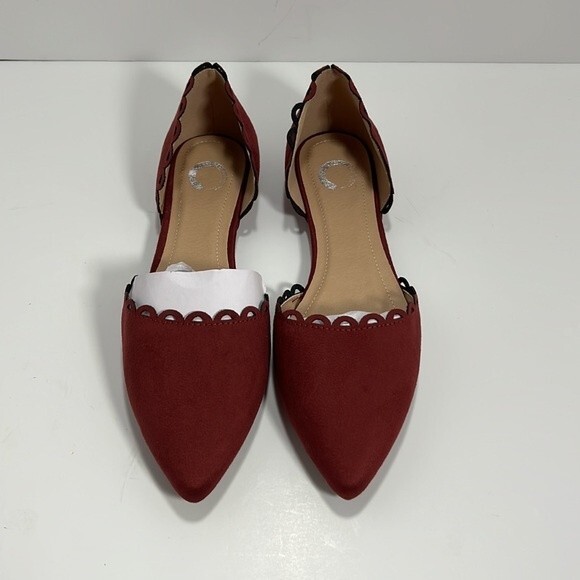 Journee Collection Jezlin Ballet Flats WIne size 8 - Picture 2 of 5